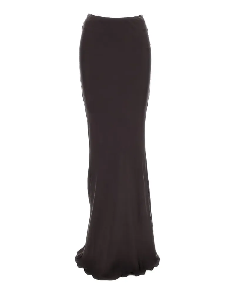 ANDAMANE ruched floor-length maxi skirt - Rot Rot