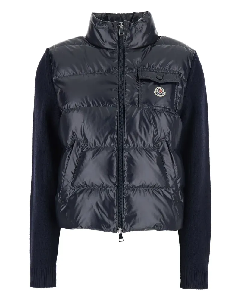 Moncler padded knitted knitwear - Blau Blau