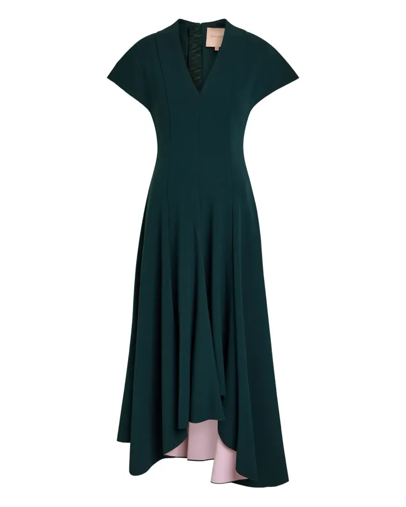 Roksanda Ilincic Sapha V-neck asymmetric dress - Grün Grün