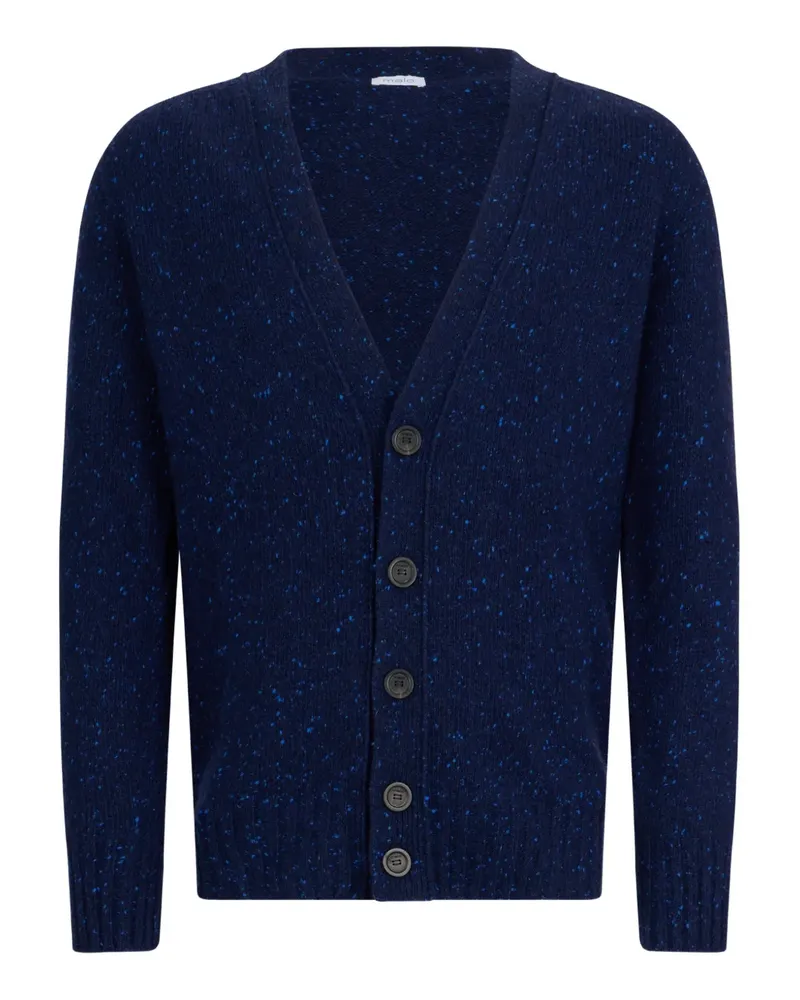 Malo V-neck cardigan - Blau Blau