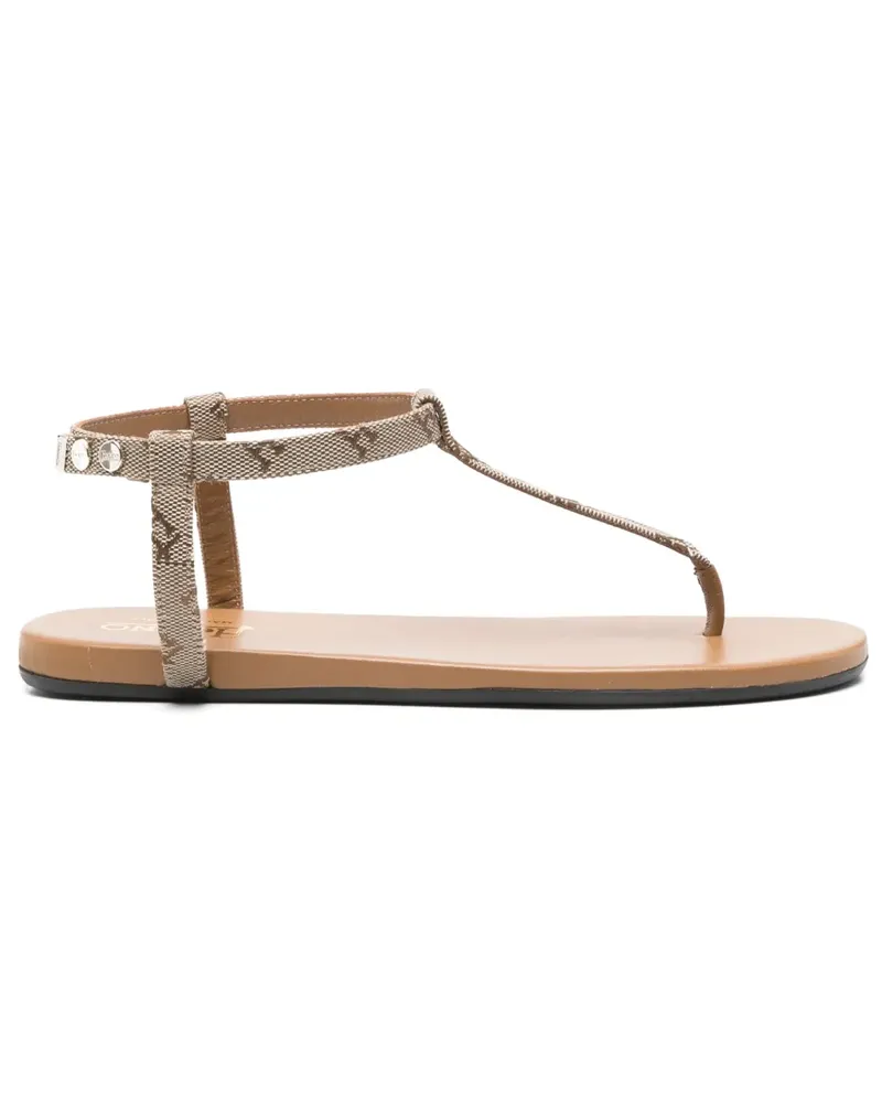 Herno Sandalen mit Logo-Print - Braun Braun