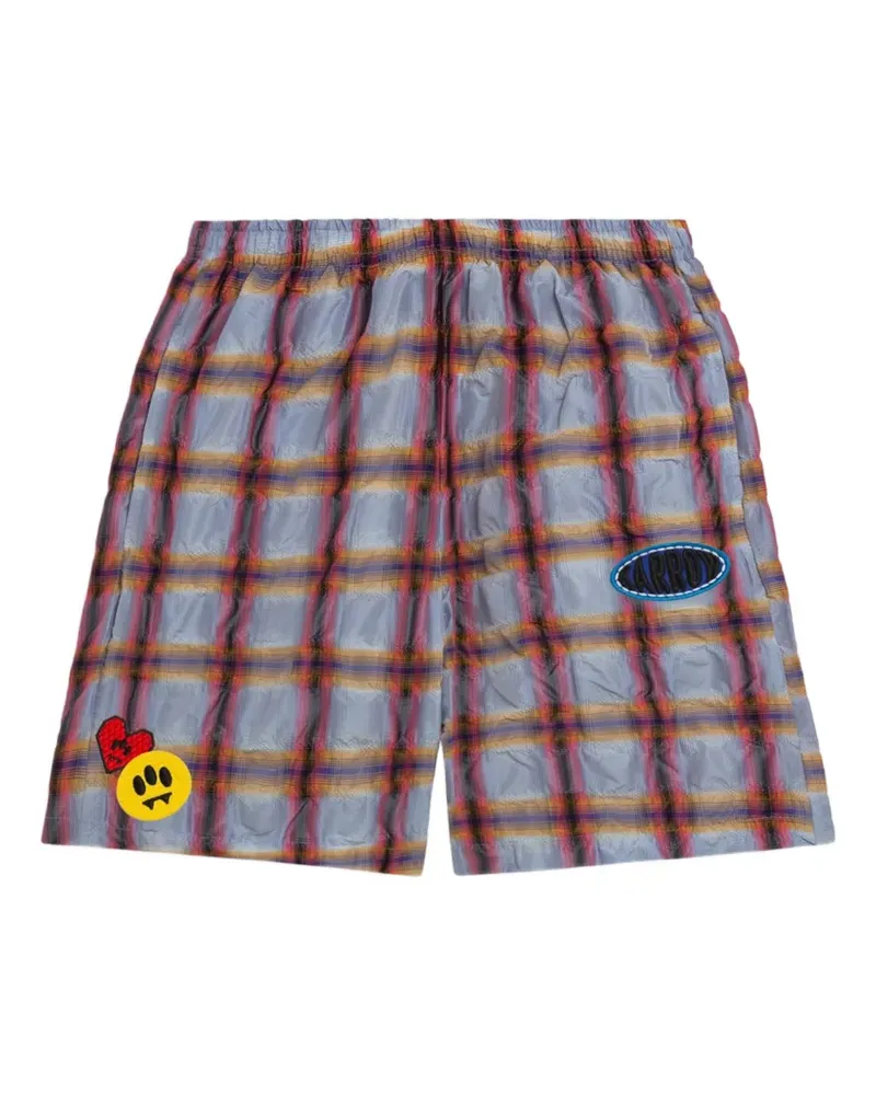 BARROW Karierte Shorts - Grau Grau