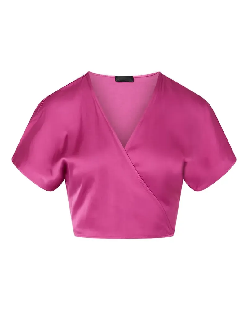 Liu Jo Gewickeltes Top aus Satin - Rosa Rosa