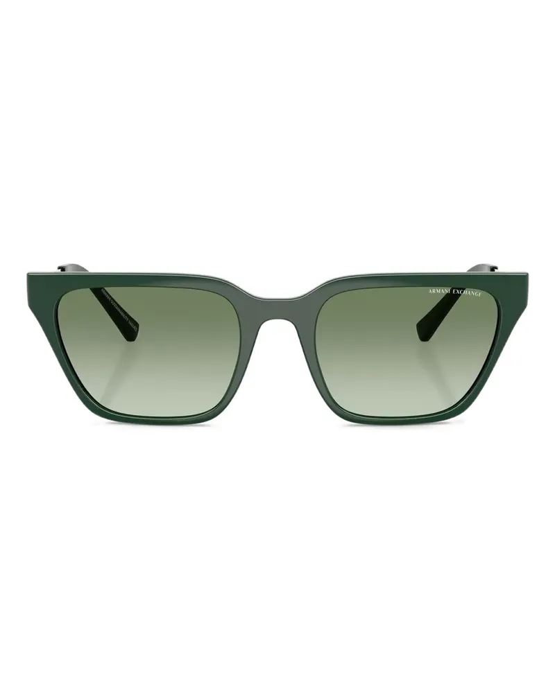 Armani Exchange Sonnenbrille mit eckigem Gestell - Grün Grün
