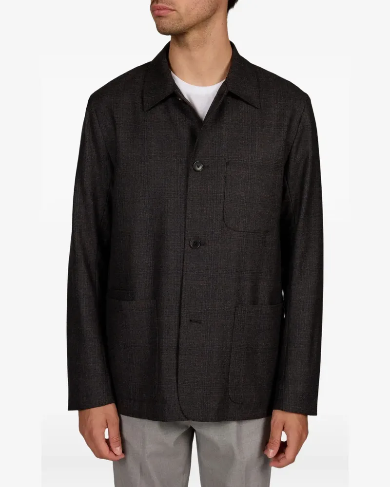Paul Smith Karierte Jacke - Grau Grau