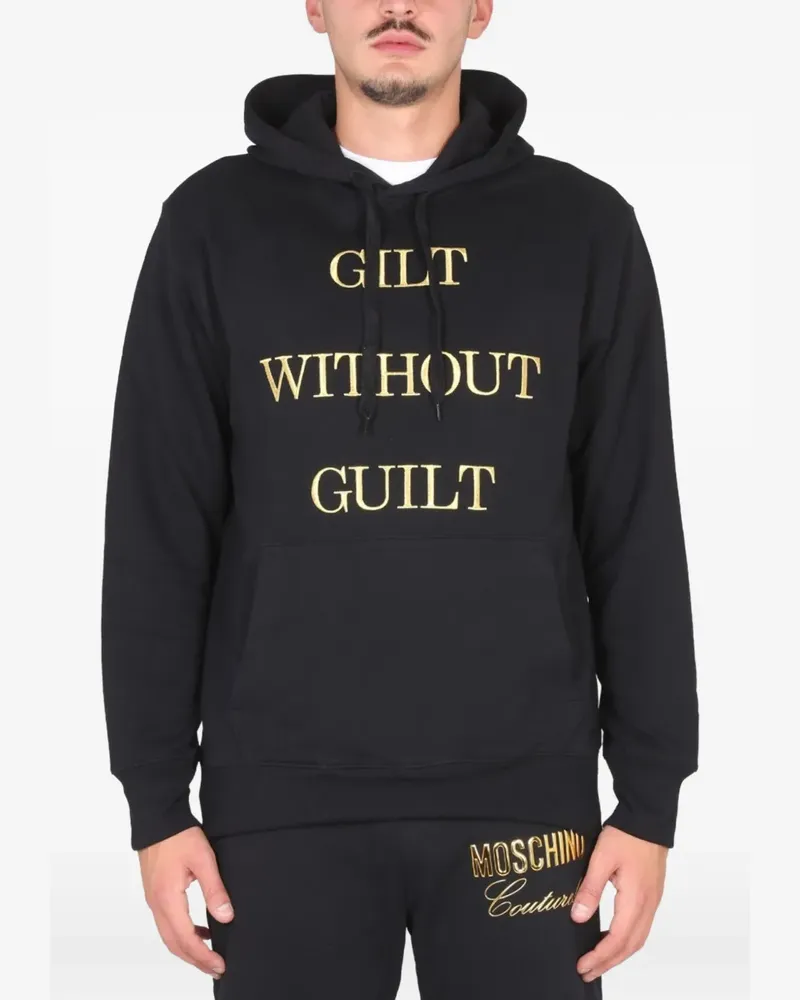 Moschino Guilt Without Guilt hoodie - Schwarz Schwarz