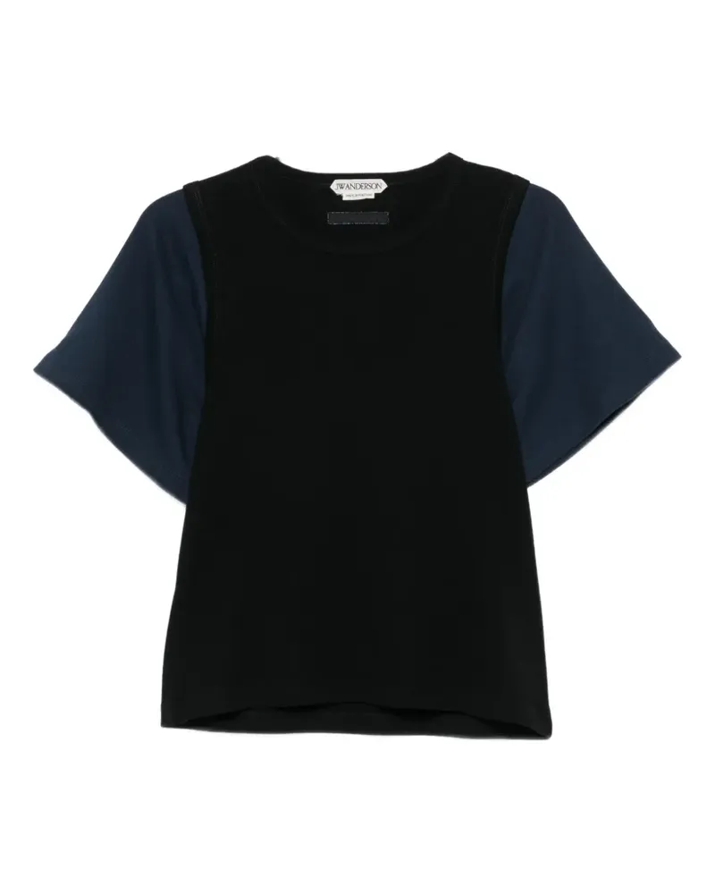J.W.Anderson T-Shirt im Layering-Look - Schwarz Schwarz