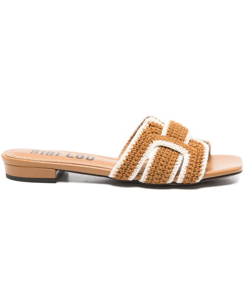 Bibi Lou Flache Holly Sandalen - Braun Braun