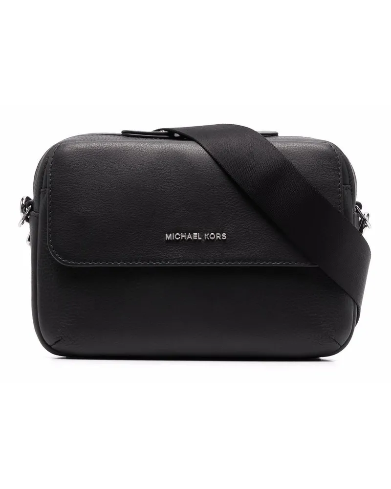 Michael Kors Schultertasche mit Logo-Schild - Schwarz Schwarz