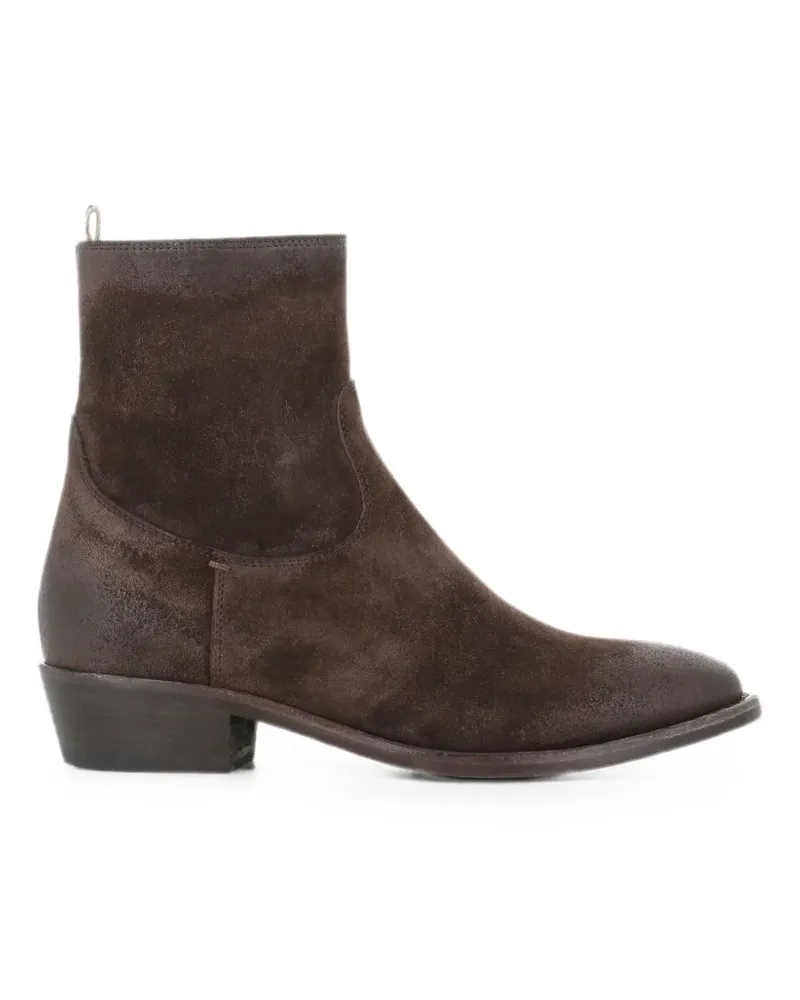 Officine Creative Italia suede ankle boots - Braun Braun