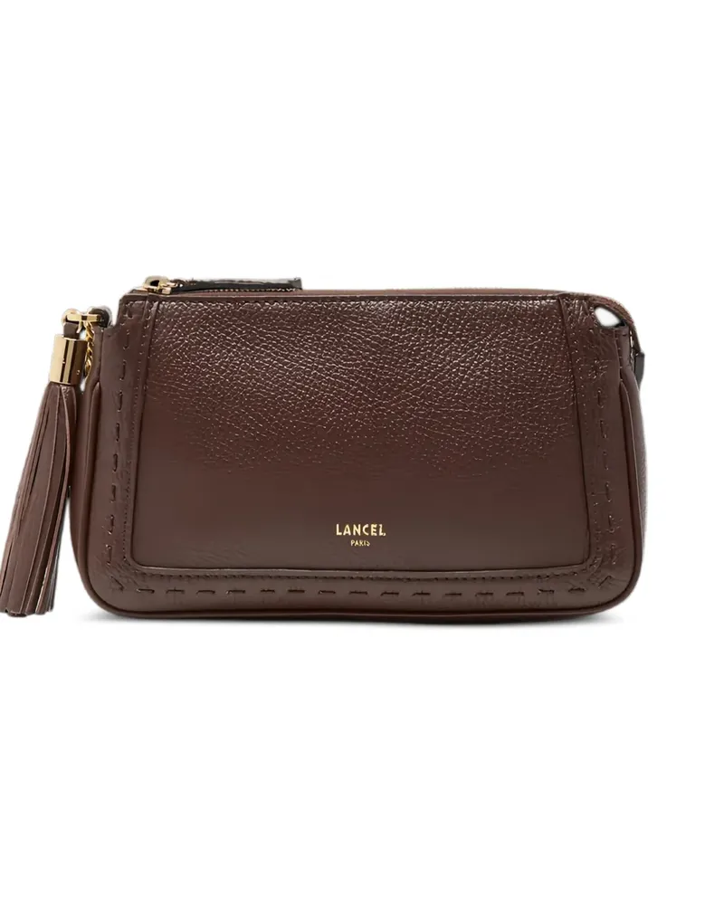 Lancel Premier Flirt Clutch mit Überwendlingsstich-Besatz - Braun Braun