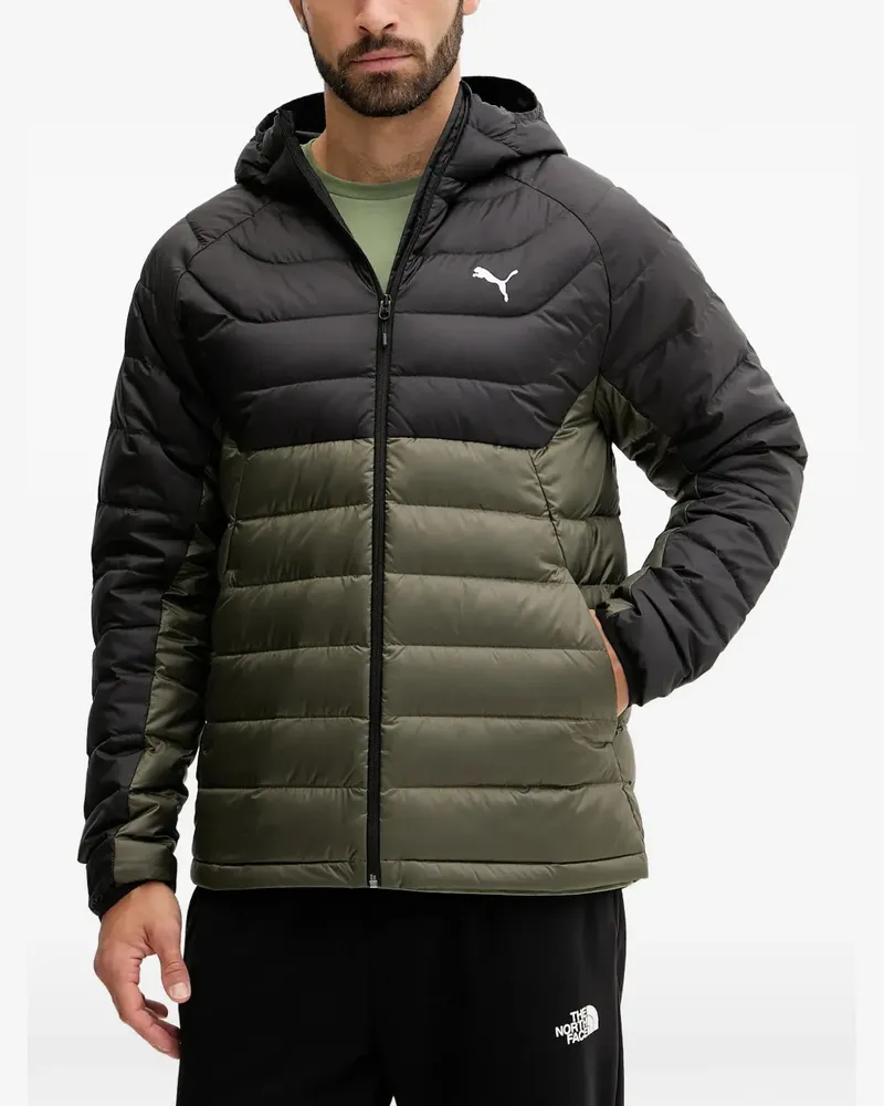 Puma Kapuzenjacke mit Logo-Print - Grün Grün