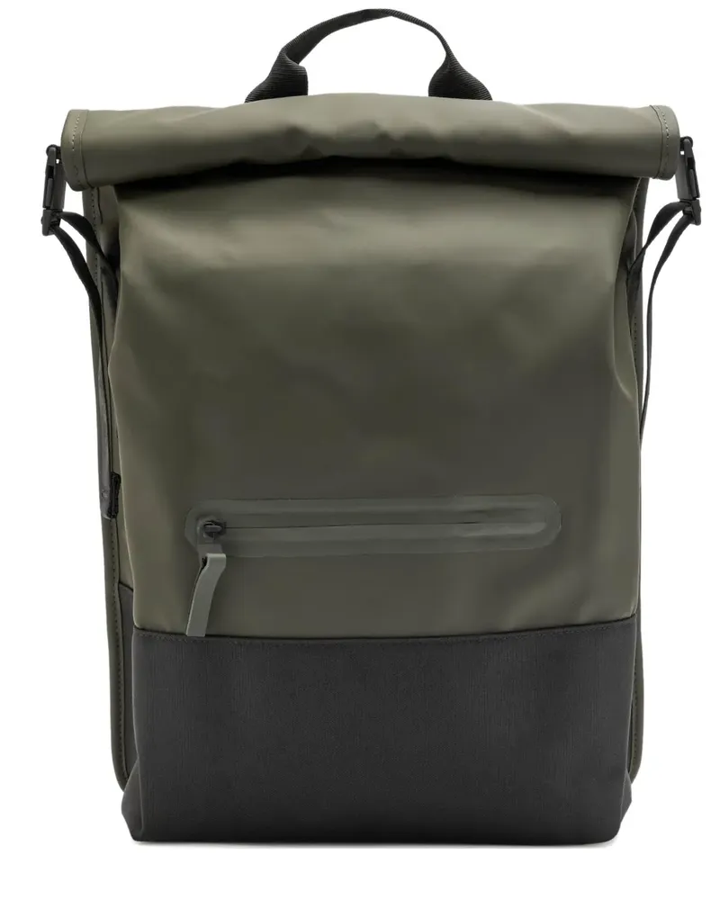 RAINS Trail Rucksack mit Rollverschluss - Grün Grün