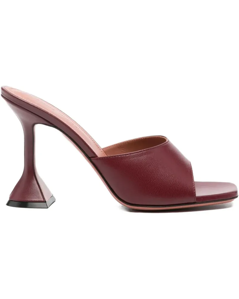 Amina Muaddi 95mm Lupita square-toe sandals - Rot Rot