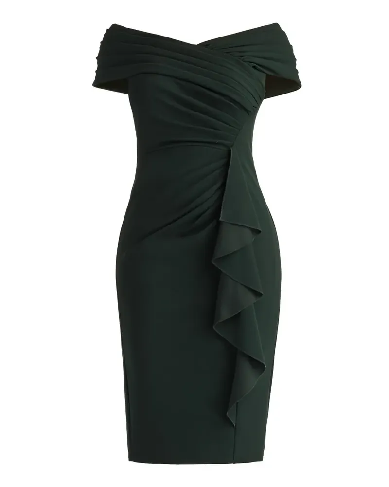 Tadashi Shoji Martine ruffled dress - Grün Grün