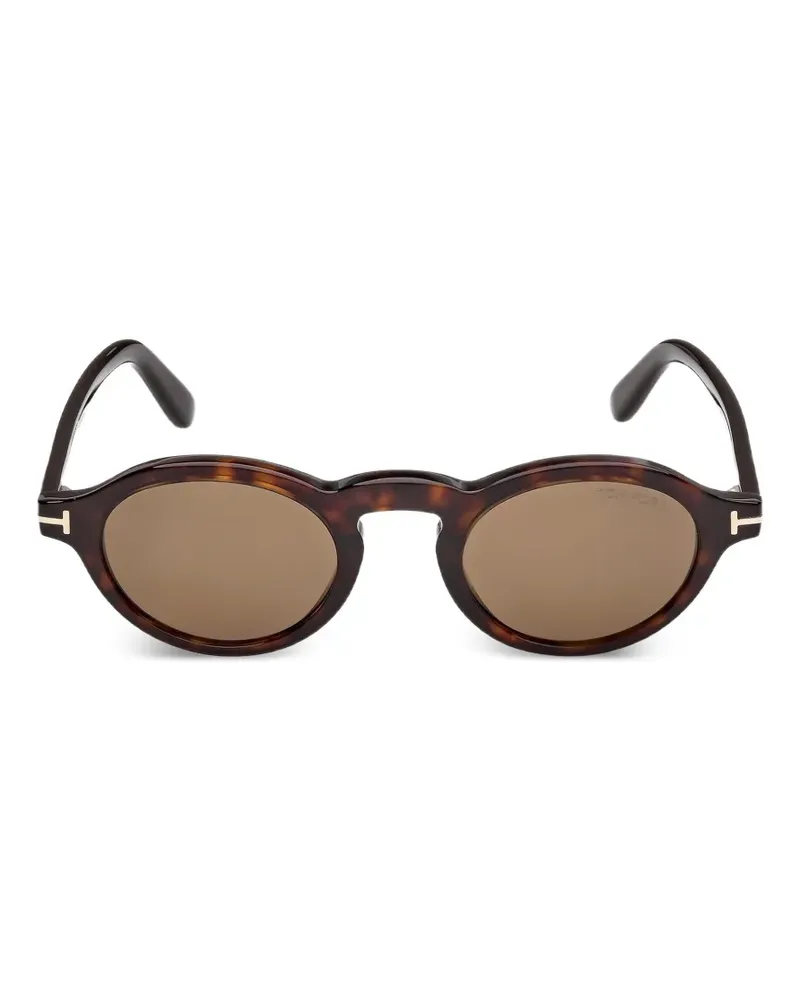 Tom Ford Runde Sonnenbrille - Braun Braun