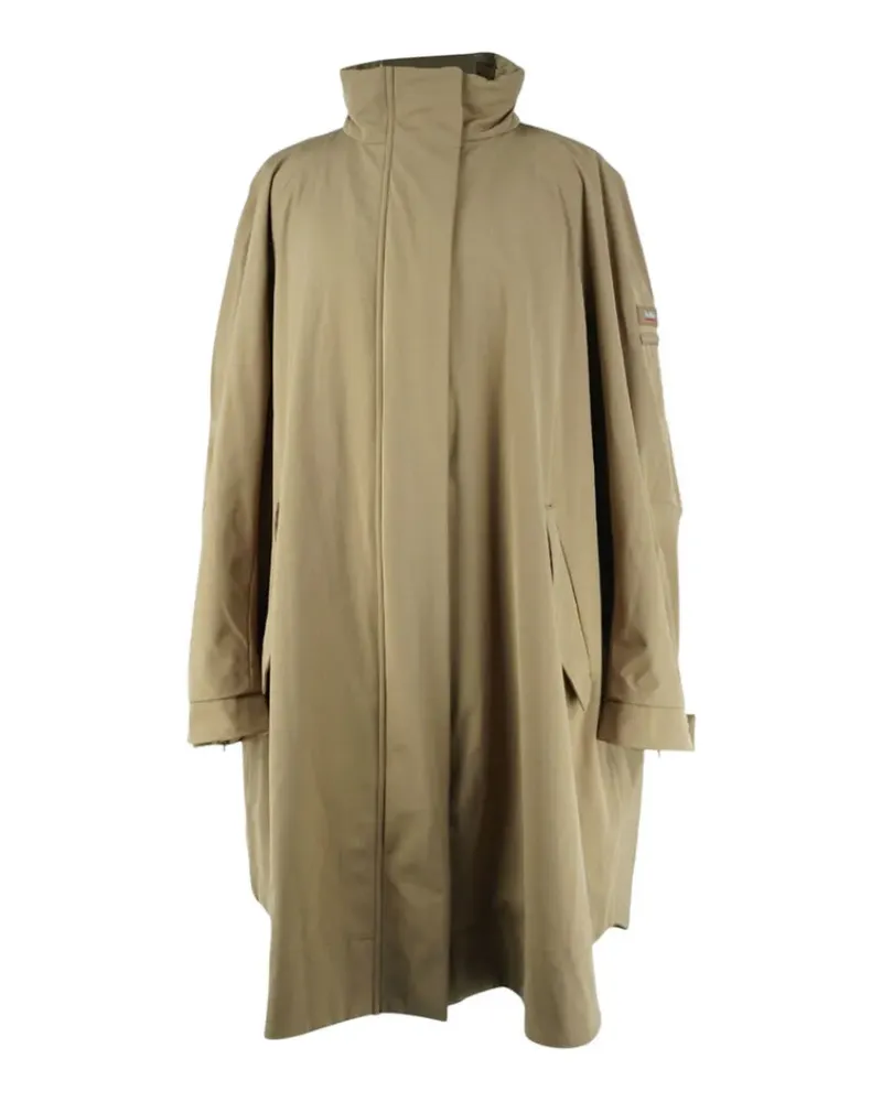 Max Mara Mantel mit Logo-Patch - Nude Nude