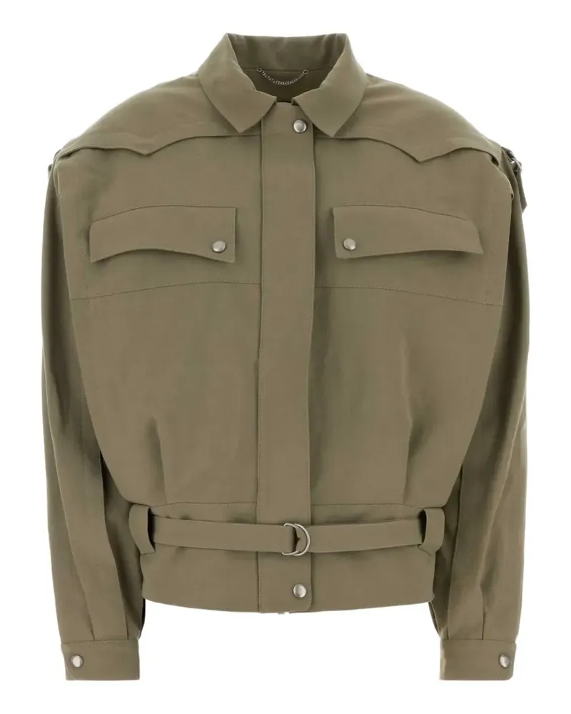 Magda Butrym Military-Jacke mit Gürtel - Grün Grün