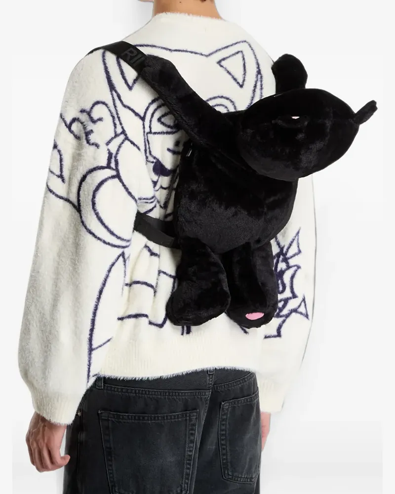 Ripndip Lord Jermal Rucksack im Stofftier-Design - Schwarz Schwarz