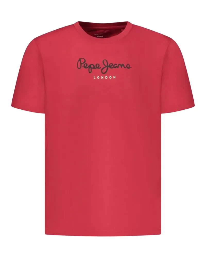 Pepe Jeans T-Shirt mit Logo-Print - Rot Rot