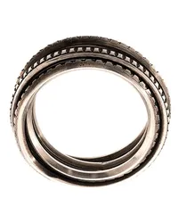 WERKSTATT:MÜNCHEN Ring im Layering-Look Silber