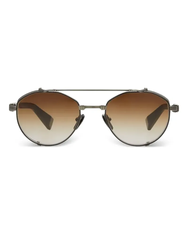 Balmain Brigade IV Sonnenbrille mit geometrischem Gestell - Braun Braun