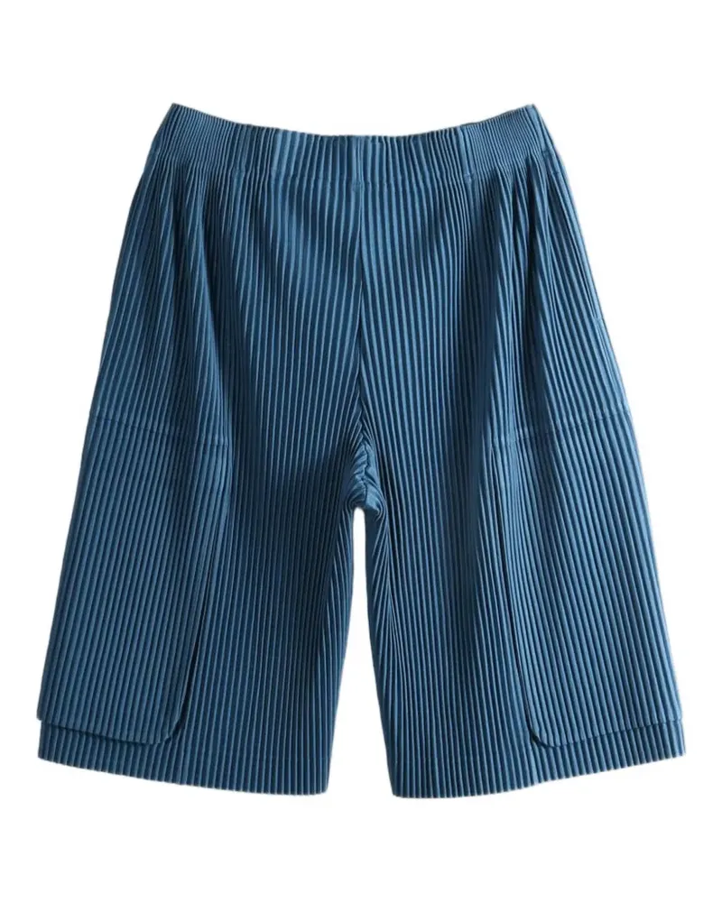 Issey Miyake Cargohose mit Plissee-Effekt - Blau Blau