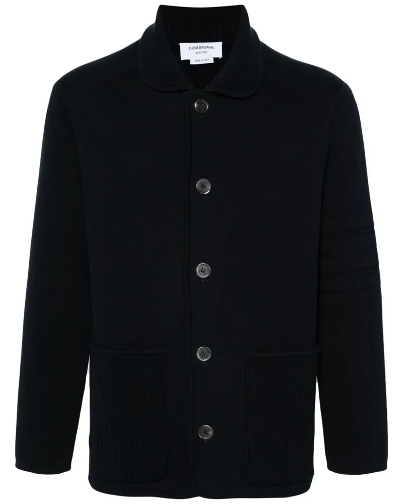 Thom Browne Piqué-Jacke mit Streifen - Blau Blau
