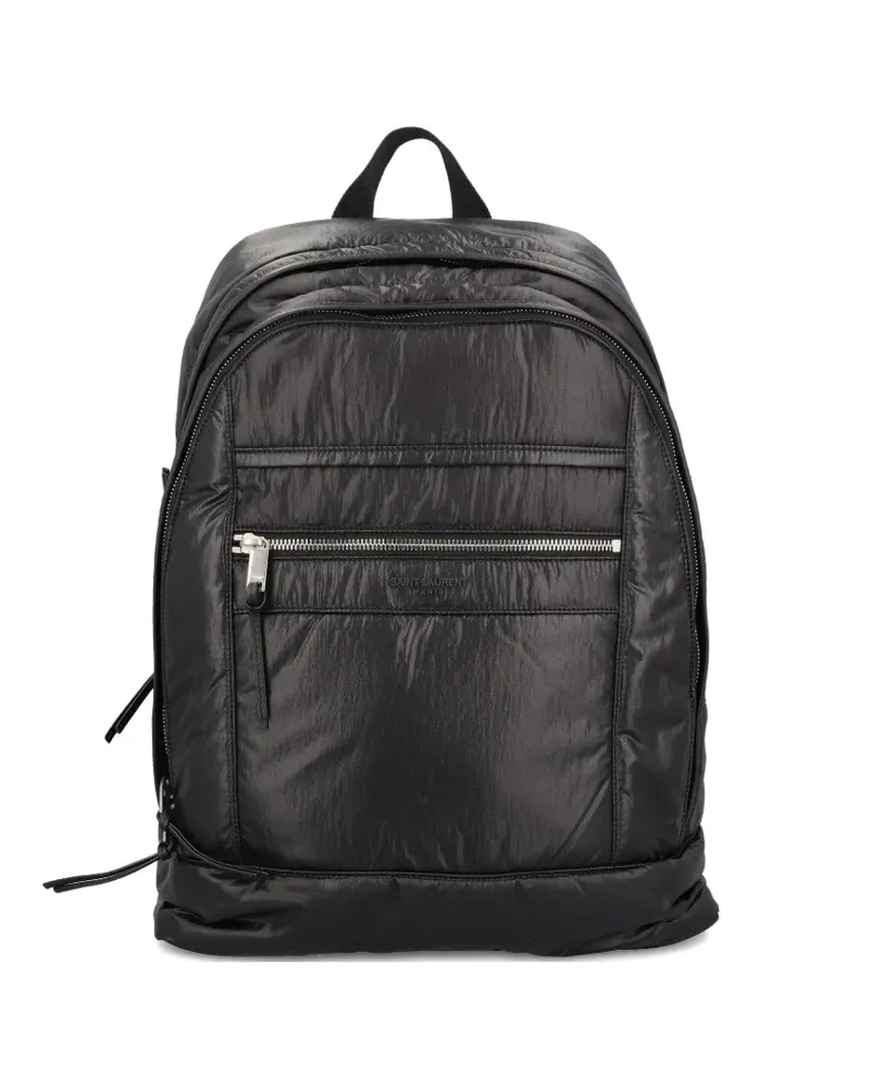 Saint Laurent zipped backpack - Schwarz Schwarz