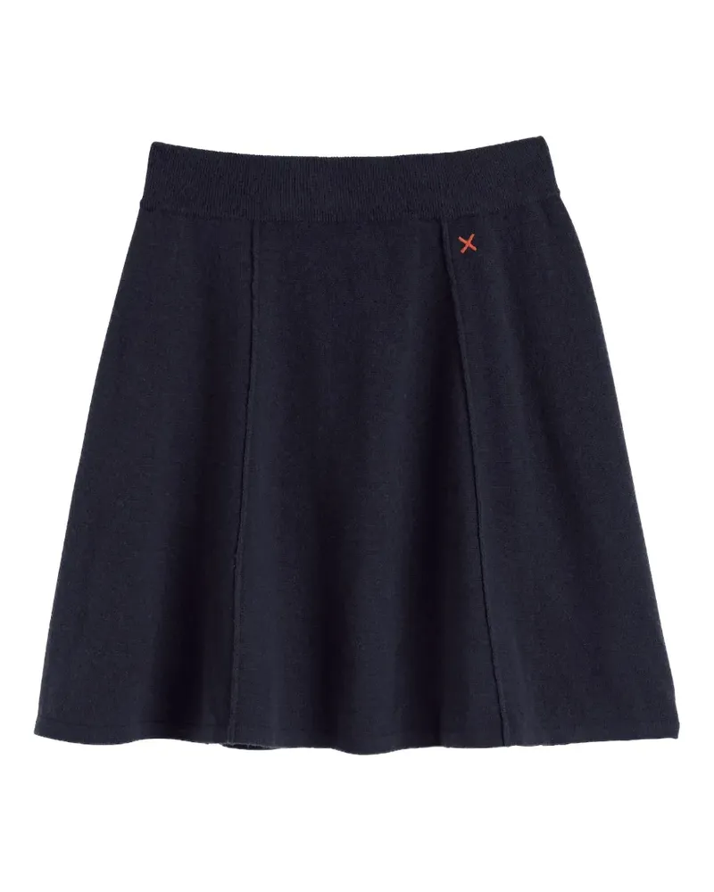 Chinti & Parker cashmere-blend skirt - Blau Blau