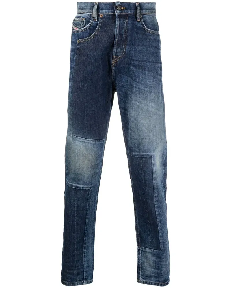 Diesel Gerade D-Vider Jeans - Blau Blau