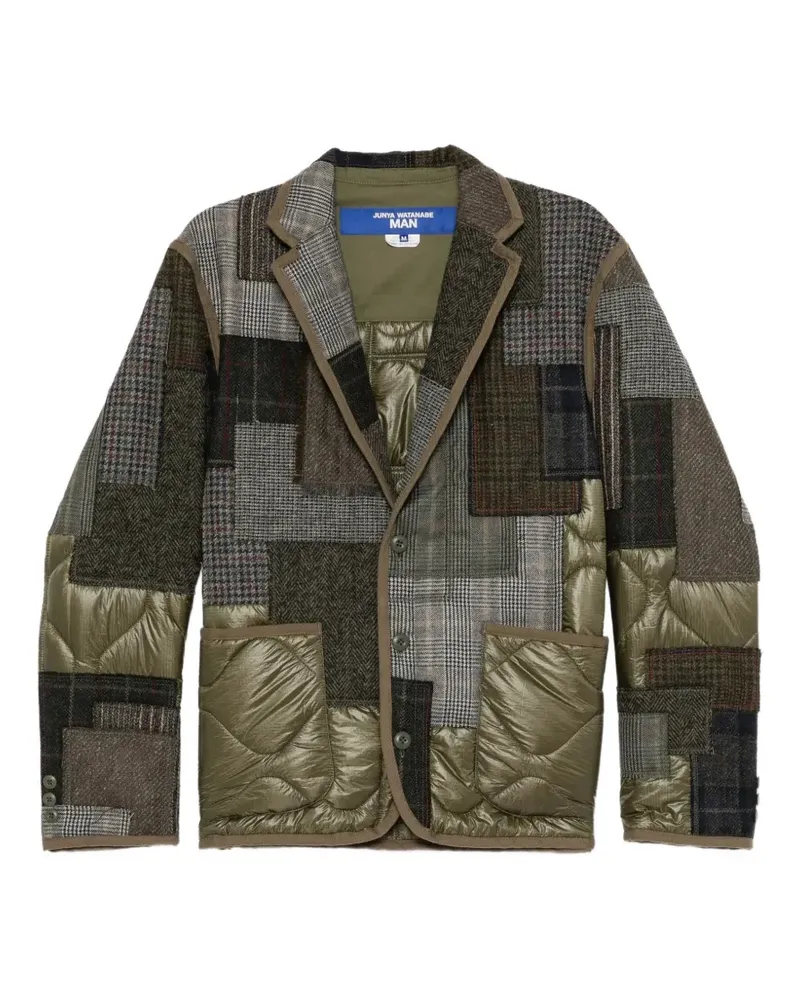 Junya Watanabe patchwork quilted jacket - Grün Grün