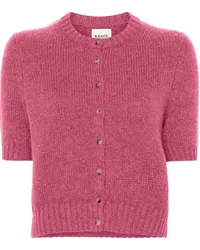 KHAITE Kurzärmeliger The Nora Cardigan Rosa