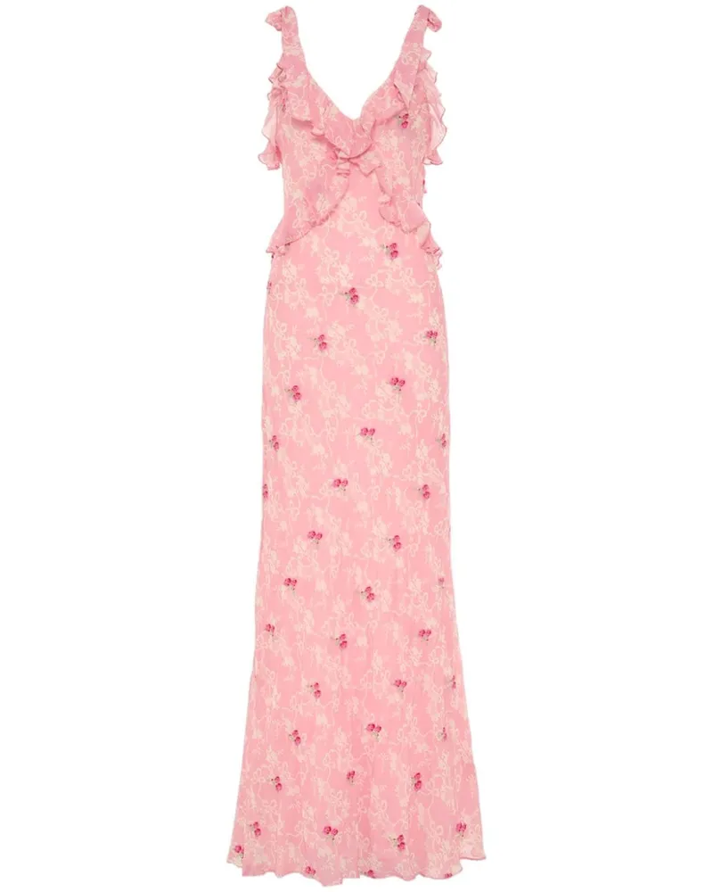 LoveShackFancy Orcene Maxikleid - Rosa Rosa