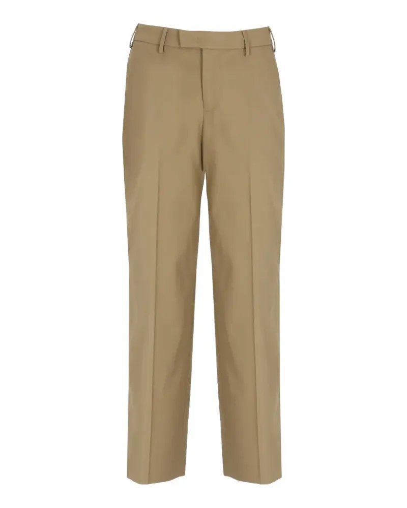 PT TORINO pressed-crease belt-loop trousers - Braun Braun