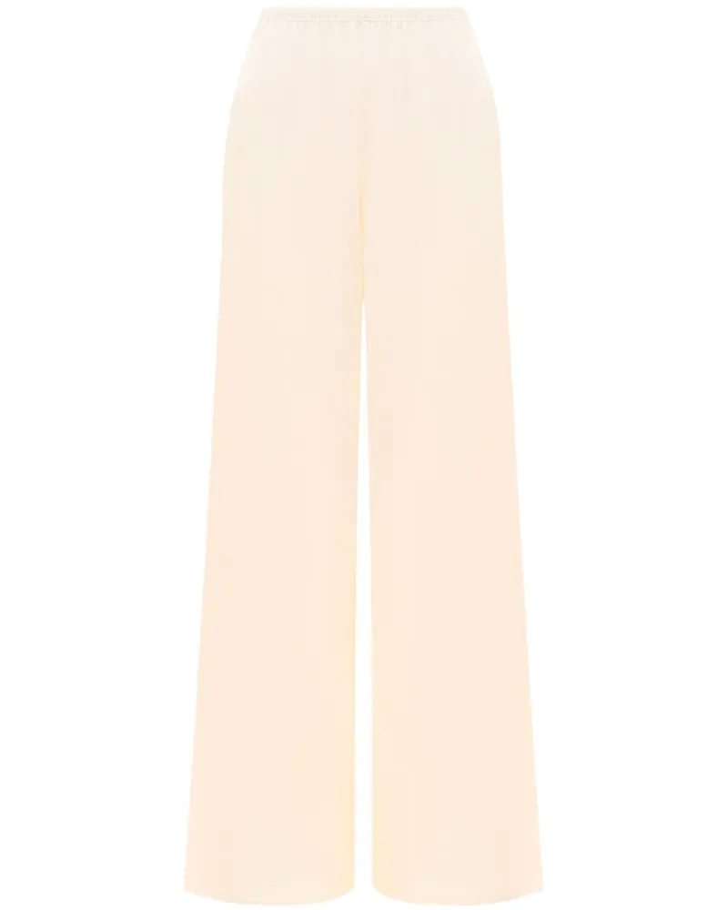 12 STOREEZ Weite Seidenjersey-Hose - Nude Nude