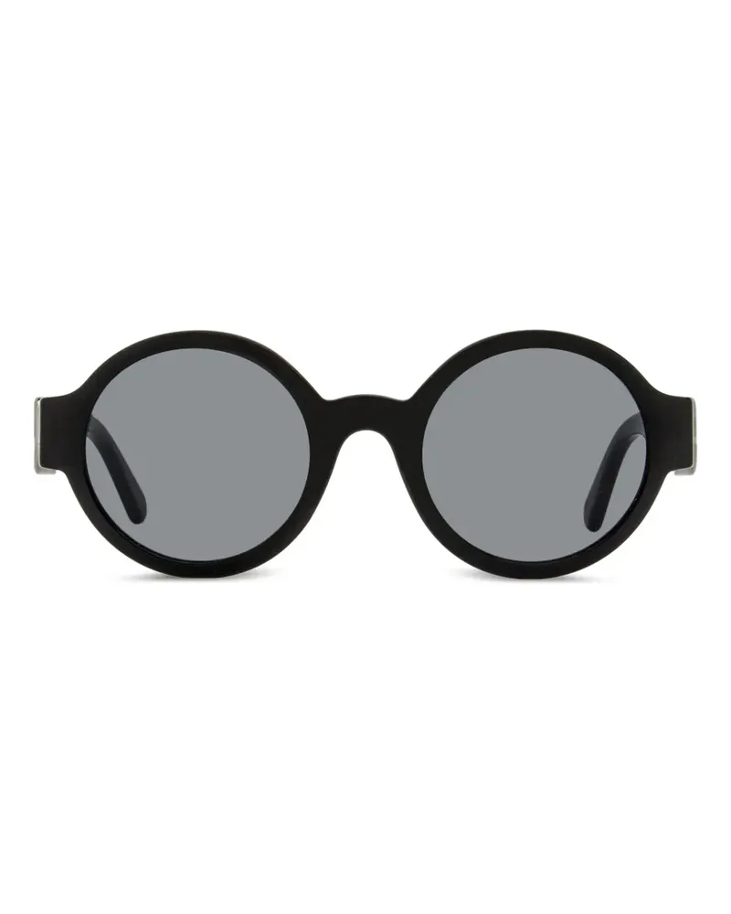 Moncler logo round sunglasses - Schwarz Schwarz