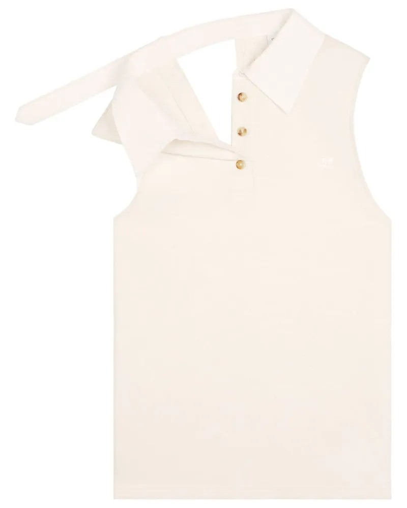 Courrèges Poloshirt mit Logo - Nude Nude