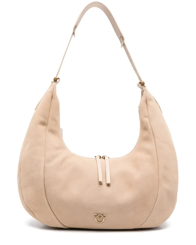 Pinko Schultertasche aus Wildleder - Nude Nude