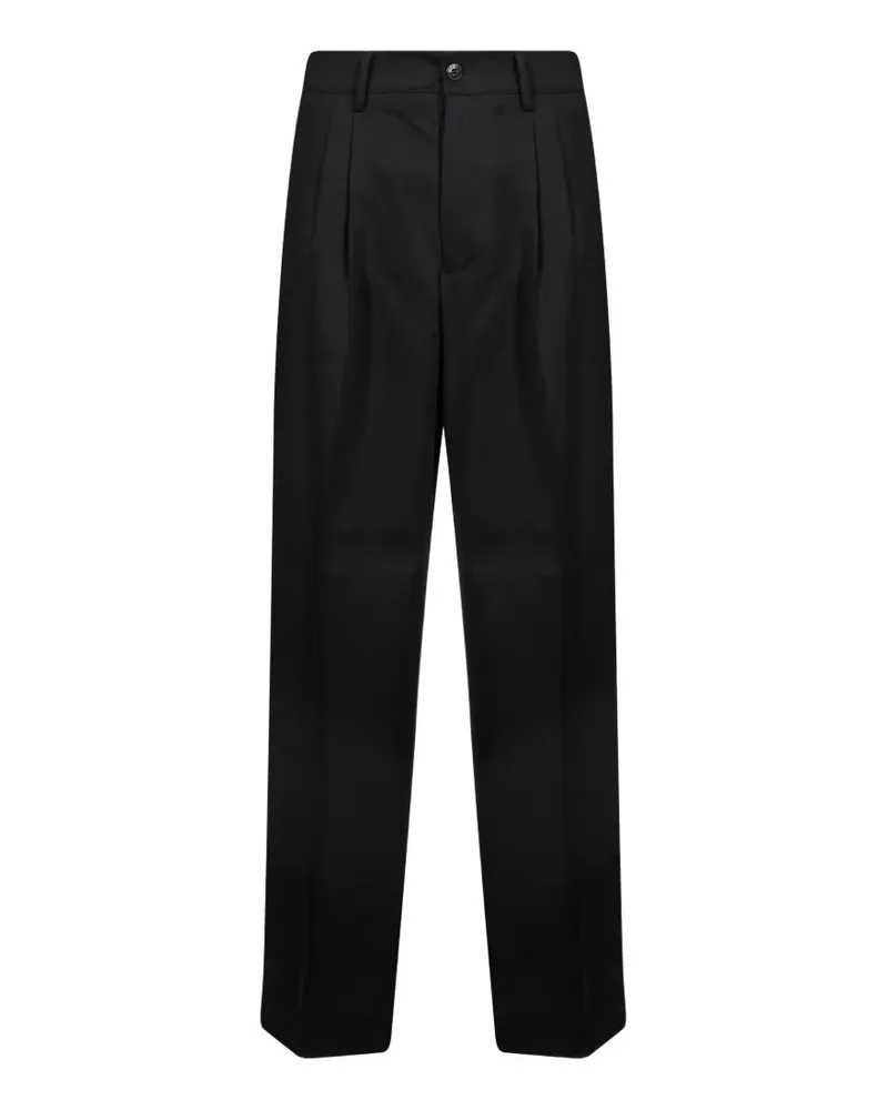 Costumein pleated button-cuff trousers - Schwarz Schwarz