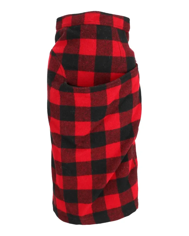 Marni check-print midi skirt - Rot Rot