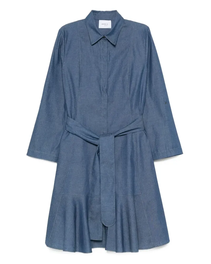 Akris Minikleid mit Einsätzen - Blau Blau