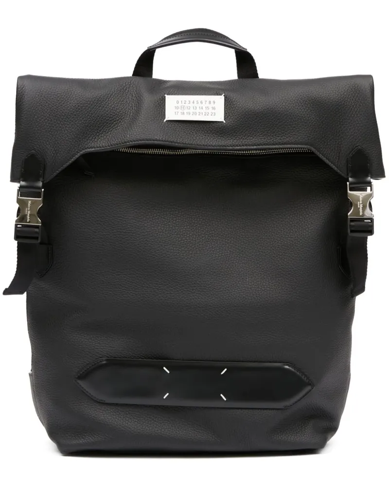 Maison Margiela 5AC Rucksack mit Ziernähten - Schwarz Schwarz