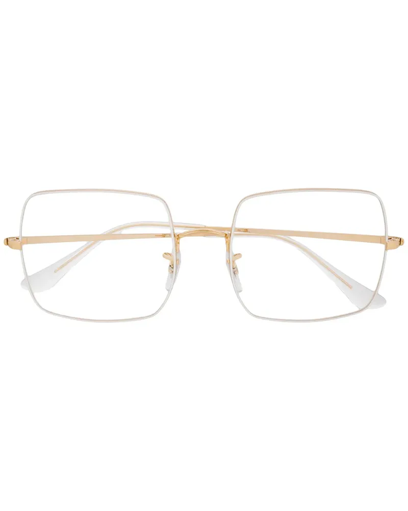 Ray Ban Eckige Oversized-Sonnenbrille - Gold Gold