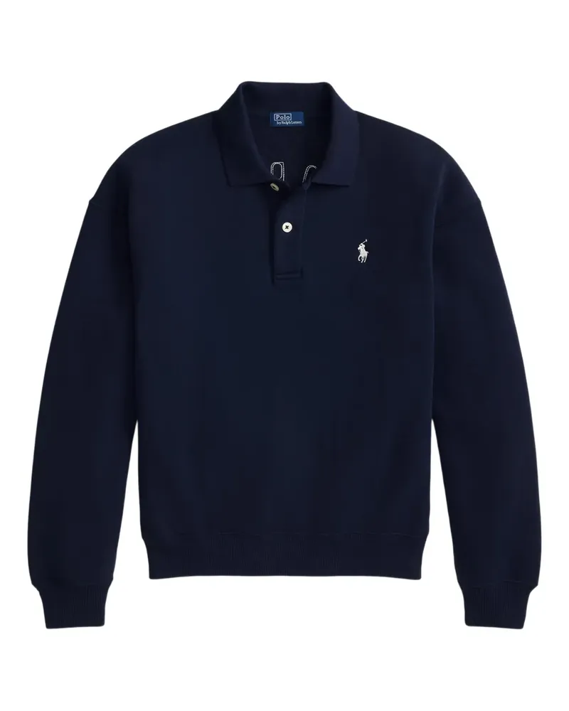Ralph Lauren Sweatshirt mit Poloshirt-Kragen - Blau Blau
