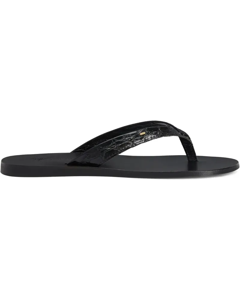 Giuseppe Zanotti Philemon Flip-Flops - Schwarz Schwarz