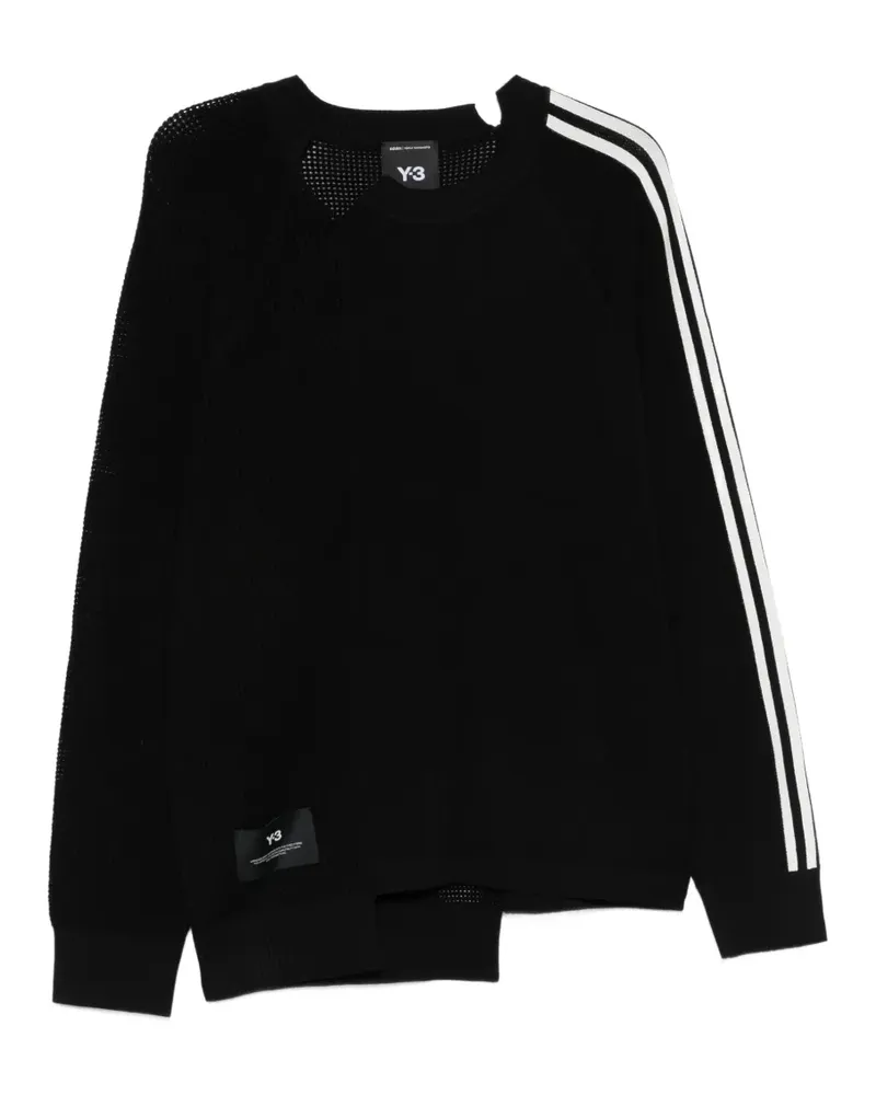 Y-3 three-stripe sweater - Schwarz Schwarz