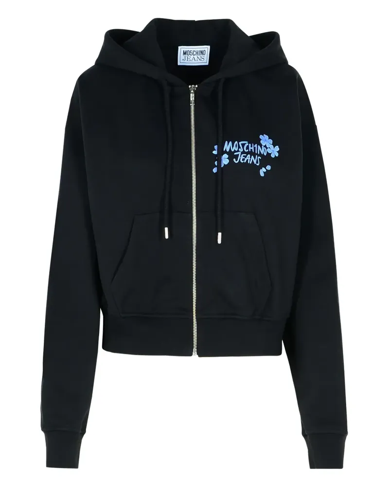 Moschino Hoodie mit Kordelzug - Schwarz Schwarz