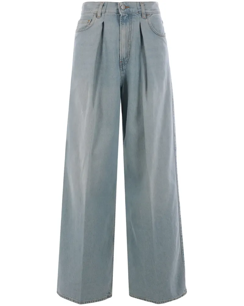Haikure Jeans mit weitem Bein - Blau Blau