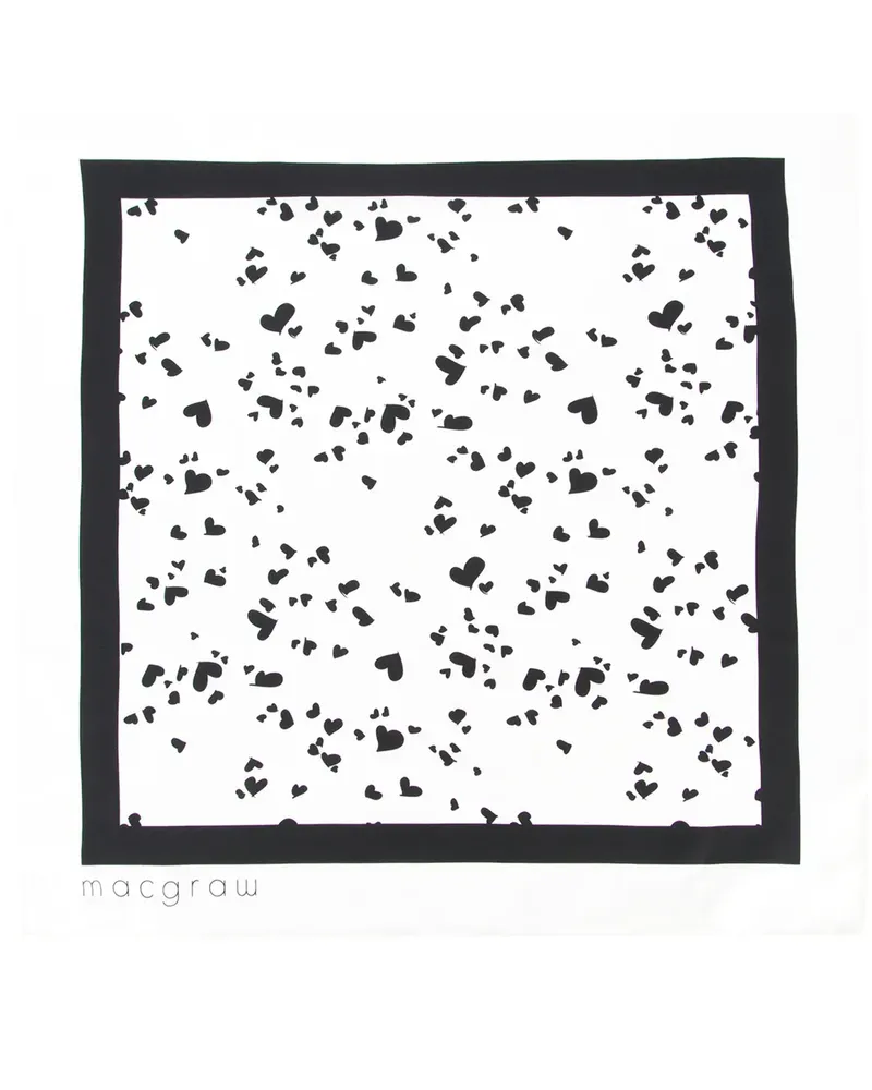 macgraw Schal mit Print - Weiß Weiß